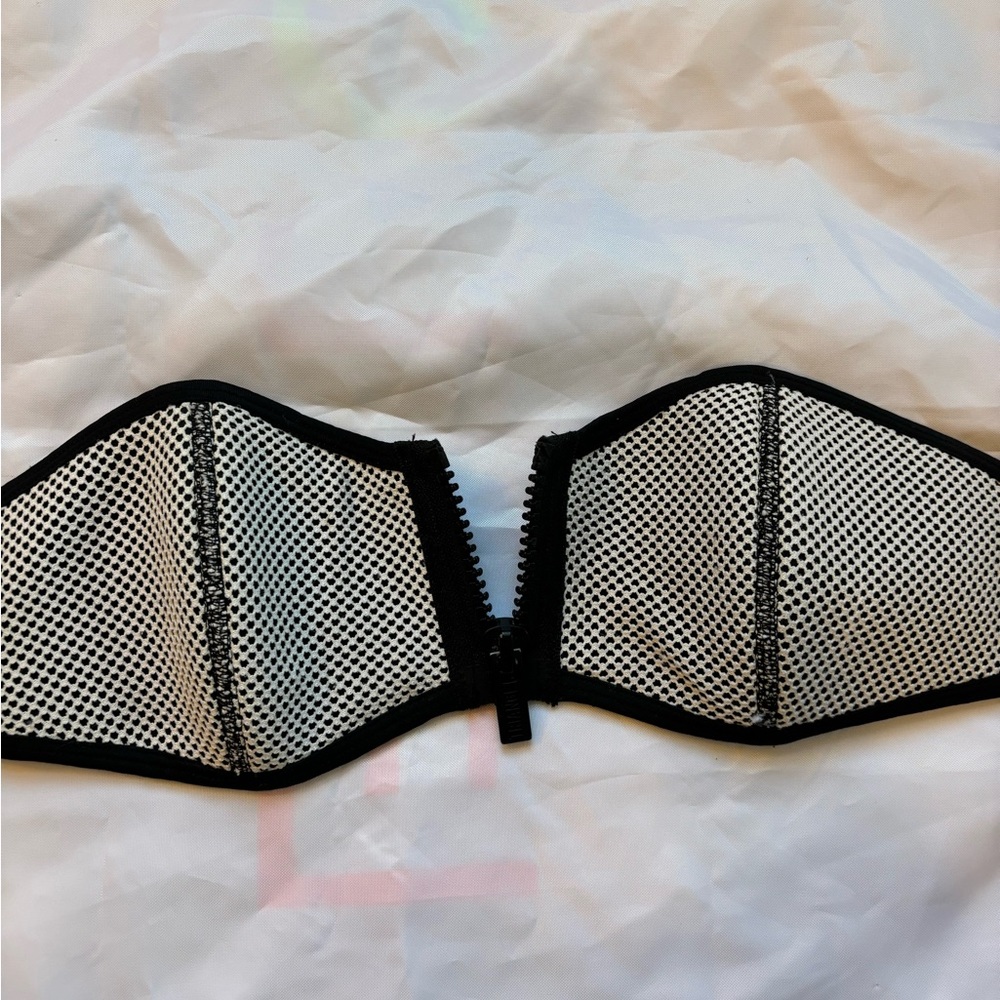 Mesh Triangl bandeau bikini top